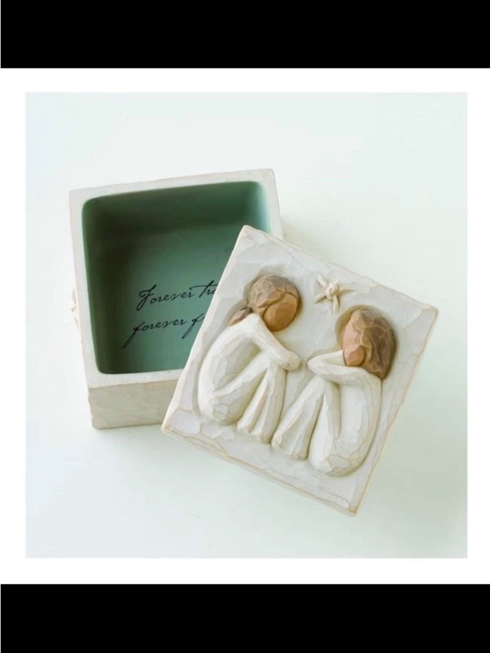 Willow Tree Keepsake Box with Brown Box and White Sculpted Lid - Picture 5 of 5